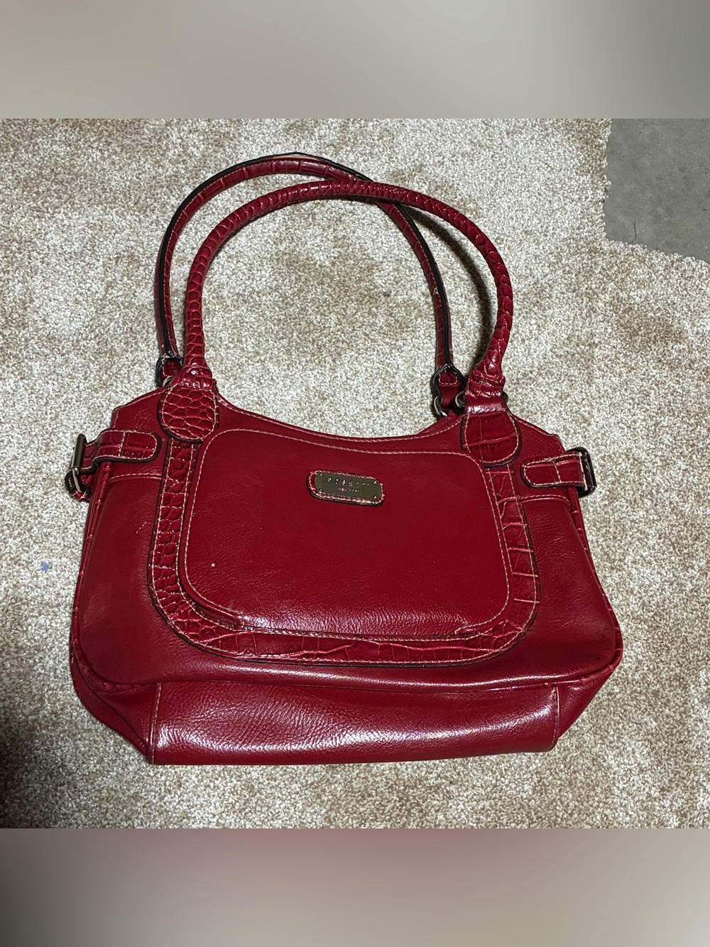 Rosetti New York red leather handbag